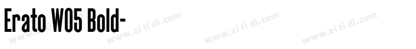 Erato W05 Bold字体转换